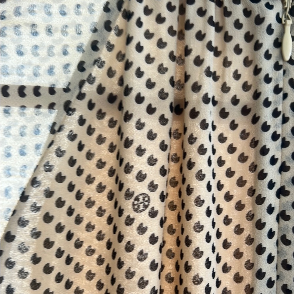 Tory Burch Elegant Polka Dot Dress in Beige - Picture 6 of 12